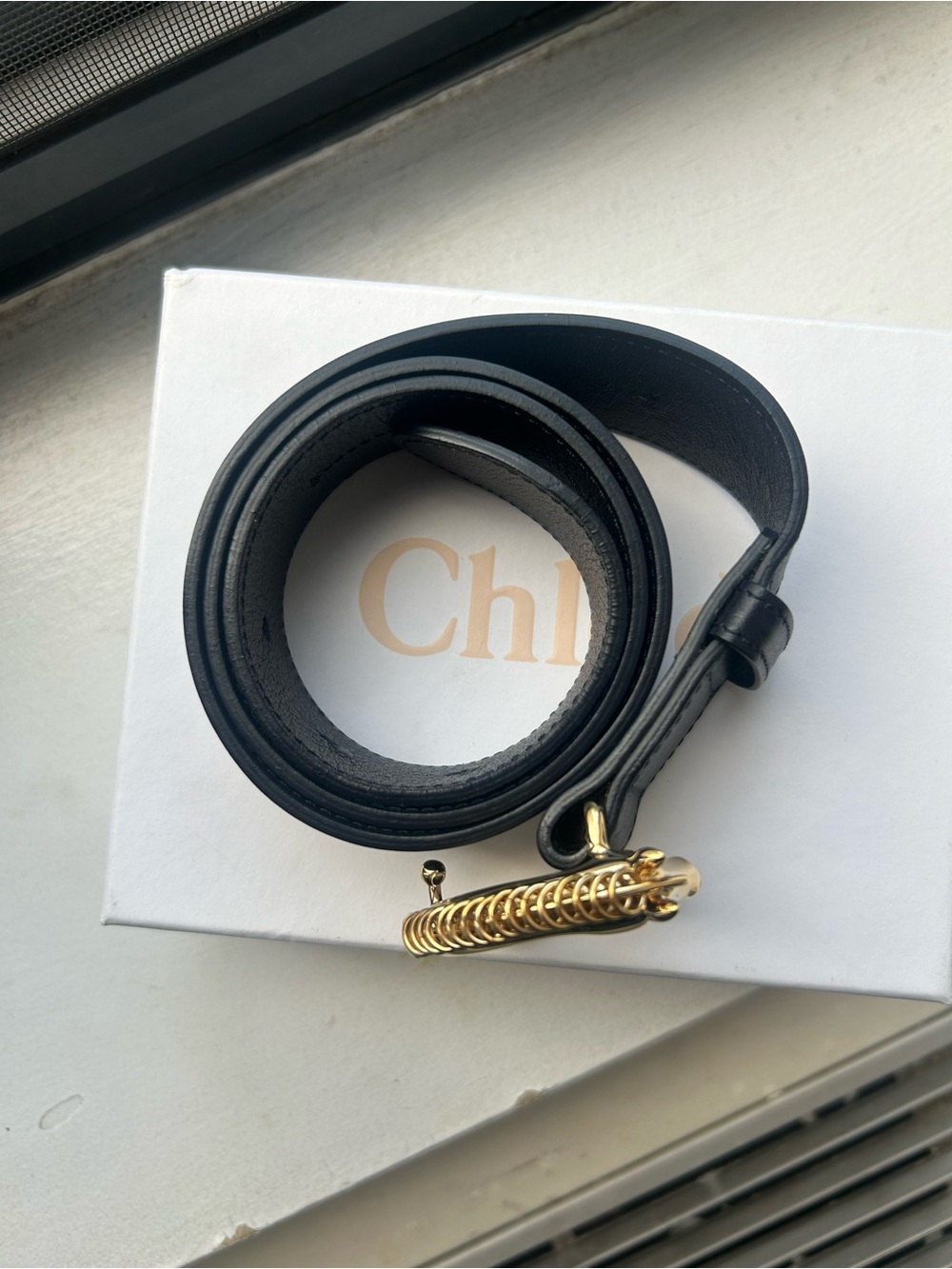 Rare Find !!!!! Chloe Belt - Navy - Picture 5 of 10